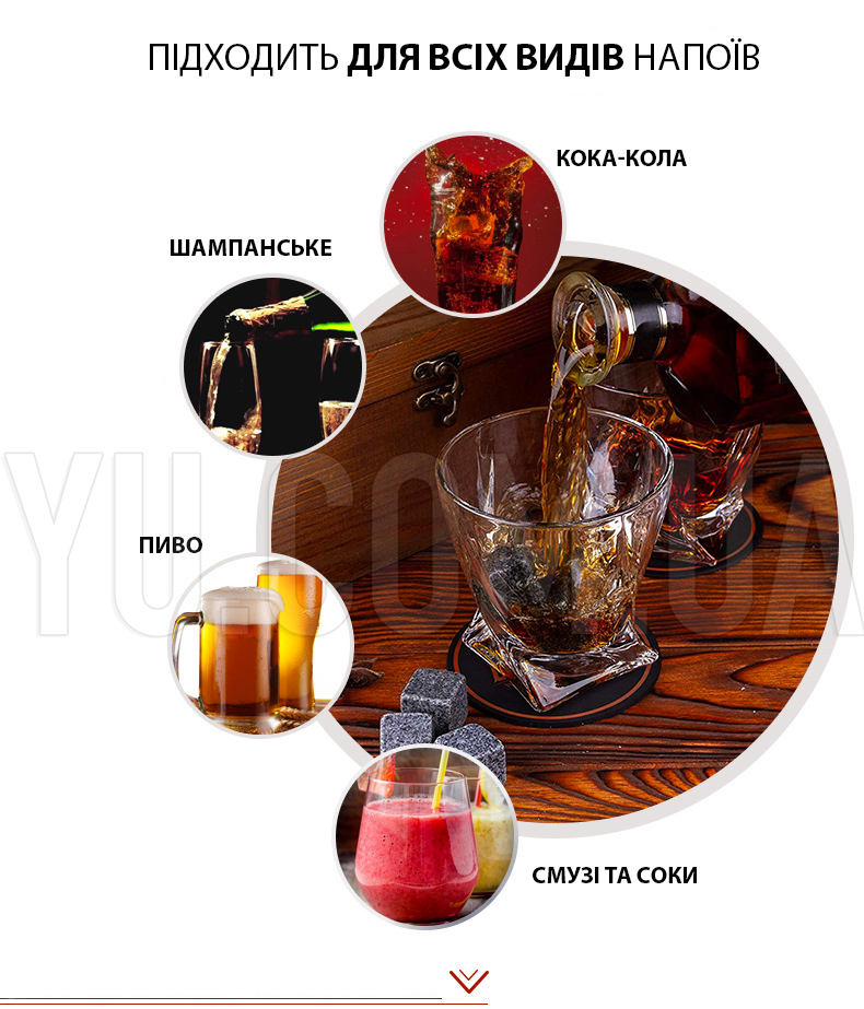 Камни для охлаждения виски Whiskey Stone Камни для охлаждения виски Whiskey Stone